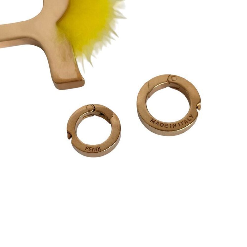 Good Fendi Abclick Initial Charm R Gold Color Yel… - image 4